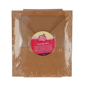 Boîte à Cupcakes Kraft (x3) Funcakes Boîte à Cupcakes Kraft (x3) Funcakes