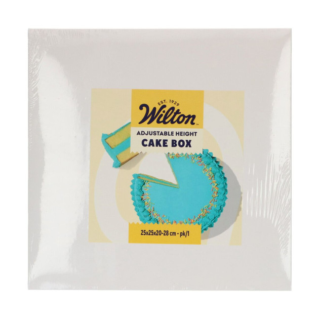 Boîte à Gâteaux Réglable 25 x 25 x H 20-28 cm Wilton