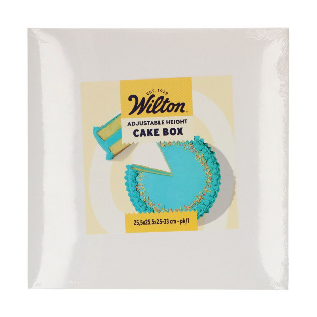 Boîte à Gâteaux Réglable 25,5 x 25,5 x H 25-33 cm Wilton 