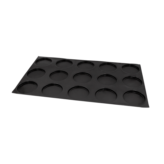 Moule Silicone 15 Florentins (quiches) 9 cm x H 0.8 cm Flexipan