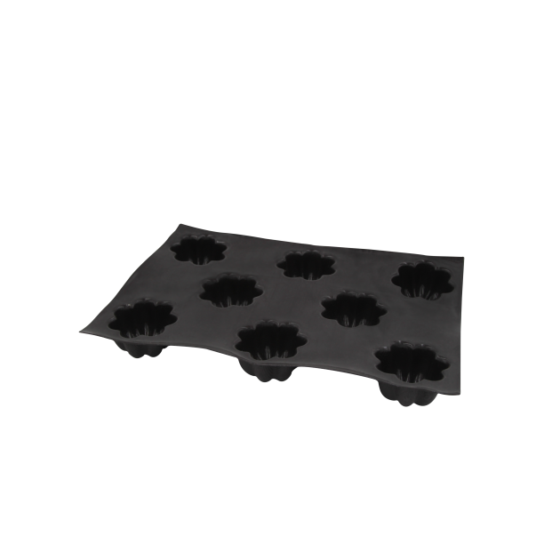 Moule Silicone 18 Charlottes 8 cm x H 4 cm Flexipan