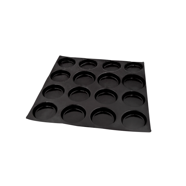 Moule Silicone 24 Brioches Lisses 8 cm x H 1.5 cm Flexipan