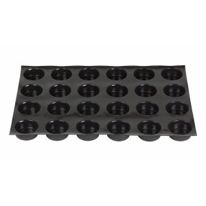 Moule Silicone 24 Cylindres 6,3 cm x H 2,5 cm Flexipan
