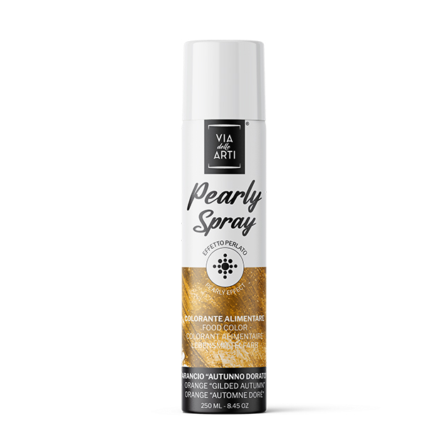 Spray Colorant Orange Doré Effet Métallisé 250 ml Via Delle Arti