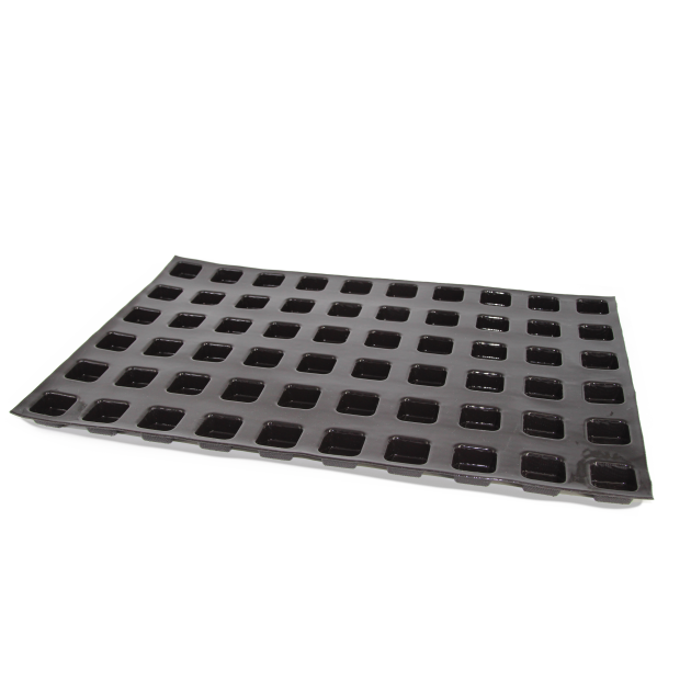 Moule Silicone 60 Carrés 3,7 cm x H 1,7 cm Flexipan