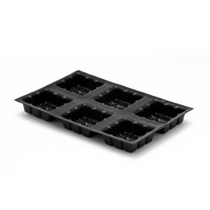 Tartelette carrée 9 cubes Flexipan - Moule silicone Tartelette carrée 9 cubes Flexipan - Moule silicone
