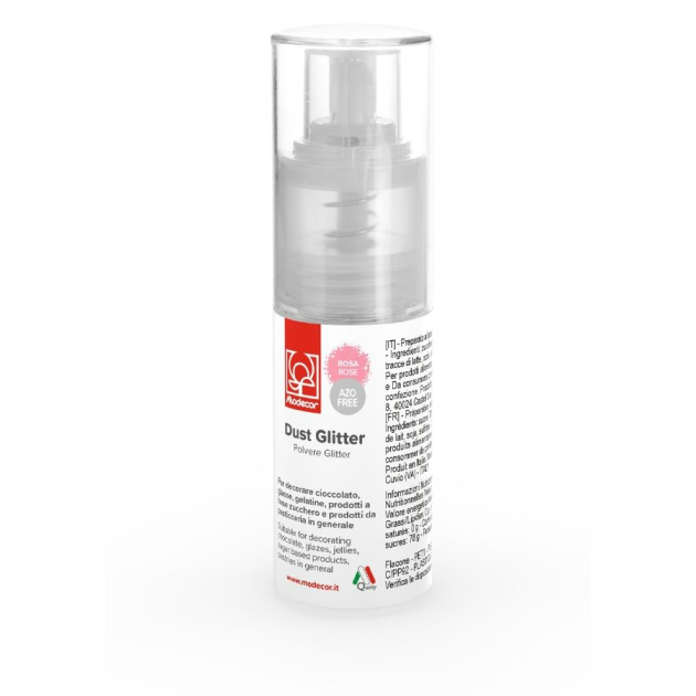 Spray Poudre Rose Alimentaire Scintillante 10 g Modecor