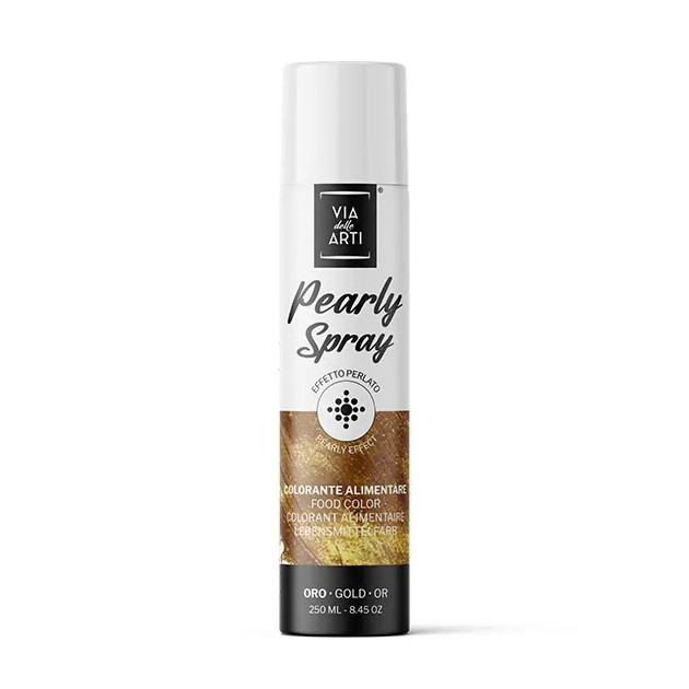 Spray Colorant Or Clair Effet Métallisé 250 ml Via Delle Arti