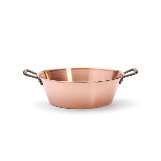 Bassine en cuivre lourde Ø 38 cm De Buyer