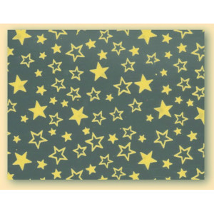 Feuilles de Transfert Chocolat Étoiles Jaunes 34 x 26,5 cm (x10) Mallard Feuilles de Transfert Chocolat Étoiles Jaunes 34 x 26,5 cm (x10) Mallard