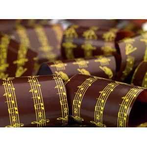 Feuilles de Transfert Chocolat Musique Jaune 34 x 26,5 cm (x10) Mallard Feuilles de Transfert Chocolat Musique Jaune 34 x 26,5 cm (x10) Mallard