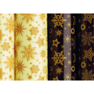 Feuilles de Transfert Chocolat Étoile des Neiges 34 x 26,5 cm (x10) Mallard Feuilles de Transfert Chocolat Étoile des Neiges 34 x 26,5 cm (x10) Mallard