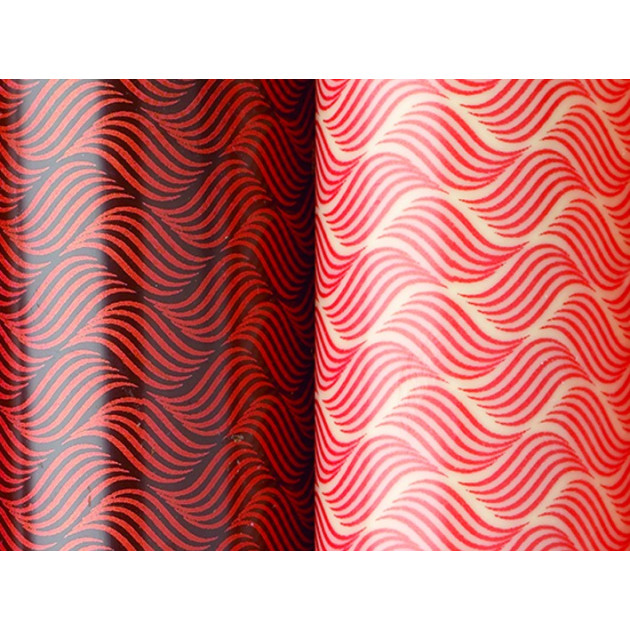 Feuilles de Transfert Chocolat Rouge Scintillant 34 x 26,5 cm (x10) Mallard