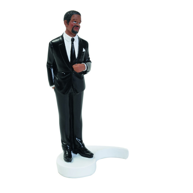 Figurine Mariage Marié Noir 15 cm Mallard