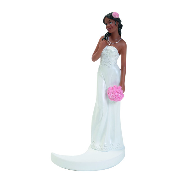 Figurine Mariage Mariée Noire 15 cm Mallard