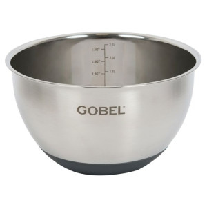 Cul de Poule Inox avec Fond Silicone Ø 20 cm Gobel Cul de Poule Inox avec Fond Silicone Ø 20 cm Gobel