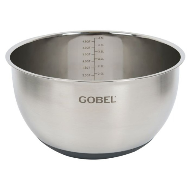 Cul de Poule Inox avec Fond Silicone Ø 24 cm Gobel