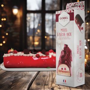 Moule à Bûche Inox 30 cm avec Recette Gobel