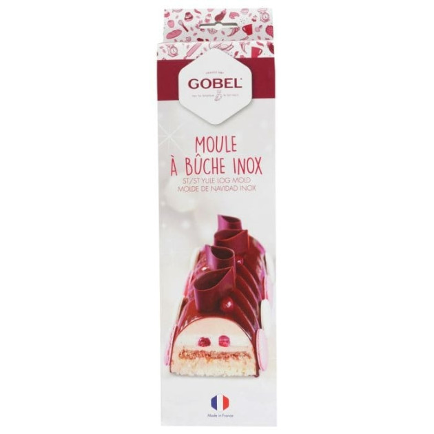 Kit Gouttière à Bûche Inox Démontable et Recette Bûche de Noël Gobel