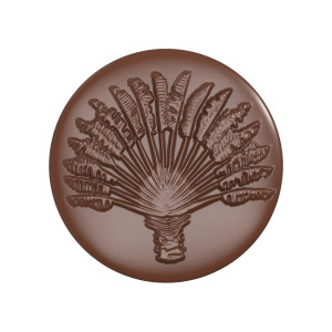 Moule Chocolat Rond Végétal Ø 3,1 x H 1,3 cm (x21) Chocolate World Moule Chocolat Rond Végétal Ø 3,1 x H 1,3 cm (x21) Chocolate World