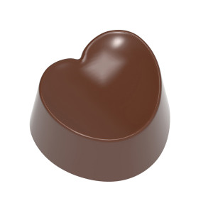 Moule Chocolat Cœur Creusé 2,8 x 2,9 x H 1,8 cm (x21) Chocolate World