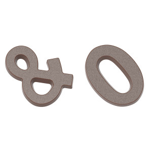 Moule Chocolat Chiffres & et Zéro 14 x 10,8 x H 1,4 cm (x2) Chocolate World