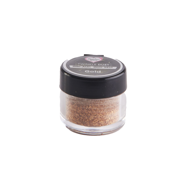 DLUO Dépassée Paillettes Alimentaires 5g Dorées Rainbow Dust