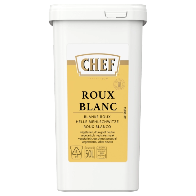 DLUO Courte Roux Blanc 50 L 1 kg Chef