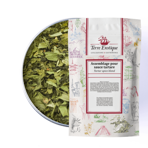 DLUO Courte Épices pour Sauce Tartare 250 g Terre Exotique