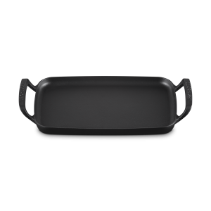 Plancha en Fonte Rectangulaire 40 x 26,6 x H 6,7 cm Noir Mat Barbecue Le Creuset Plancha en Fonte Rectangulaire 40 x 26,6 x H 6,7 cm Noir Mat Barbecue Le Creuset