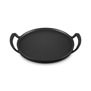 Plaque à Pizza en Fonte Ø 35 cm Noir Mat Barbecue Le Creuset Plaque à Pizza en Fonte Ø 35 cm Noir Mat Barbecue Le Creuset