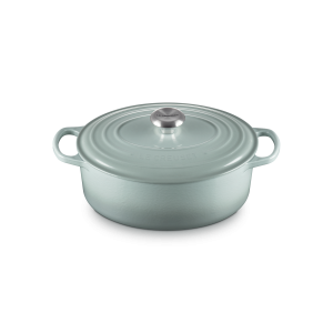 Cocotte en Fonte Ovale 29 cm Sea Salt Le Creuset Signature Cocotte en Fonte Ovale 29 cm Sea Salt Le Creuset Signature