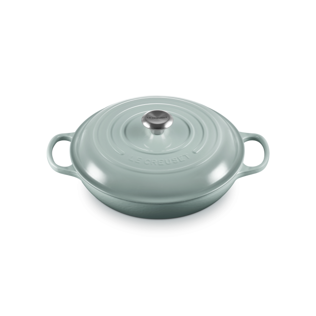 Faitout Sea Salt en Fonte avec Intérieur Sable 30 cm Le Creuset Signature