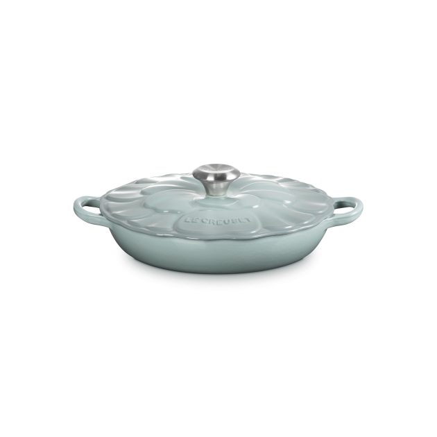 Faitout Fonte Émaillée Pétales Sea Salt 26 cm Le Creuset