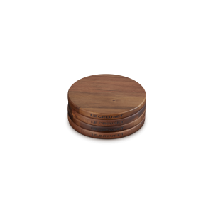 Dessous de Plat en Bois d'Acacia Magnétique Ø 15 cm (x4) Gourmand Le Creuset Dessous de Plat en Bois d'Acacia Magnétique Ø 15 cm (x4) Gourmand Le Creuset