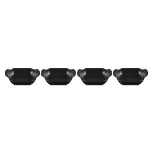 Plat à Four Rectangulaire en Fonte 13 cm (x4) Noir Mat Gourmand Le Creuset Plat à Four Rectangulaire en Fonte 13 cm (x4) Noir Mat Gourmand Le Creuset