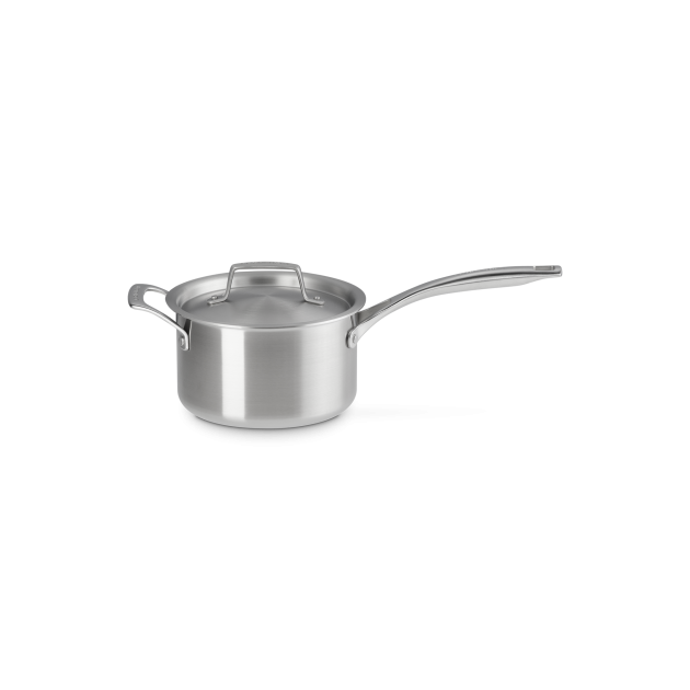 Casserole Inox avec Couvercle 18 cm Essentiel Le Creuset