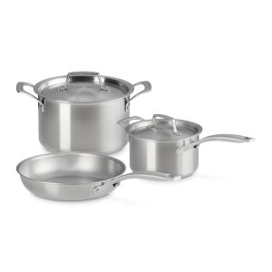 Set 3 Pièces Faitout, Poêle et Casserole avec Couvercle Essentiel Le Creuset Set 3 Pièces Faitout, Poêle et Casserole avec Couvercle Essentiel Le Creuset