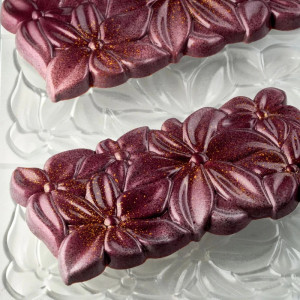 Moule Tablette Chocolat Flora 15,4 x 7,7 cm (x3) Pavoni