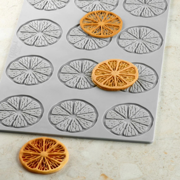 Moule Silicone Décor Citrus 6 x H 0,2 cm (x12) Pavoni