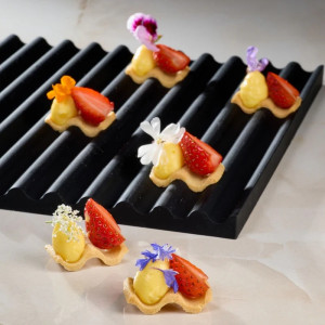 Plaque Silicone Ondulée Onda 25 x 25 cm Pavoni (x2)