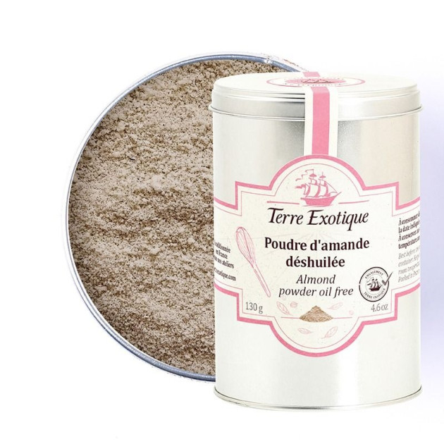 Poudre d'Amande Déshuilée 130 g Terre Exotique
