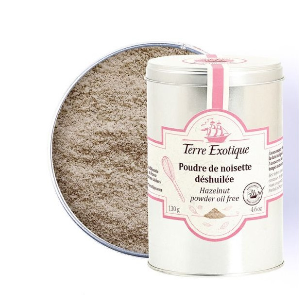 Poudre de Noisette Déshuilée 130 g Terre Exotique