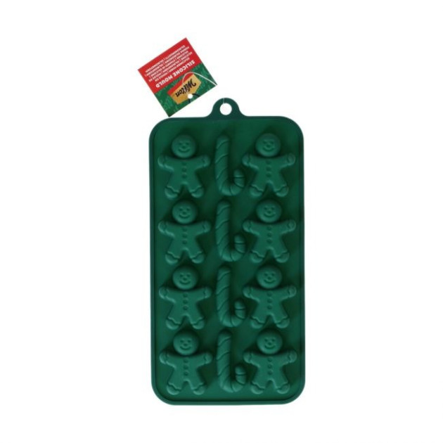 Moule Silicone Bonhomme Pain d'Épices et Sucre d'Orge (x12) Wilton