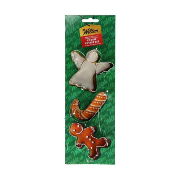 Emporte-Pièces Inox Bonhomme Sucre d'Orge et Ange (x3) Wilton