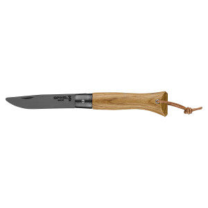 Couteau de Poche avec Manche en Chêne et Lame Noire Néo6 Opinel Couteau de Poche avec Manche en Chêne et Lame Noire Néo6 Opinel