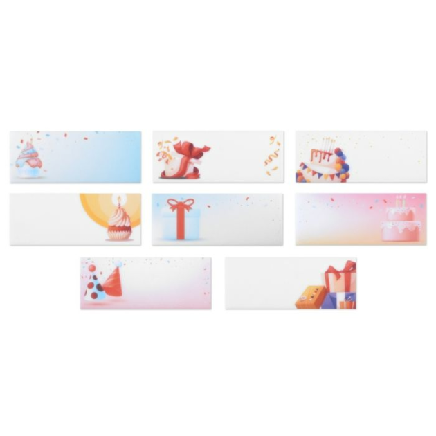 8 Banderoles Azyme Cadeau Modecor (x120)