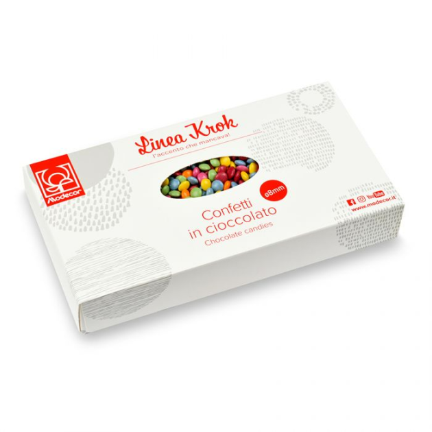 Dragées Chocolat Multicolores 0,8 cm 1 kg Modecor