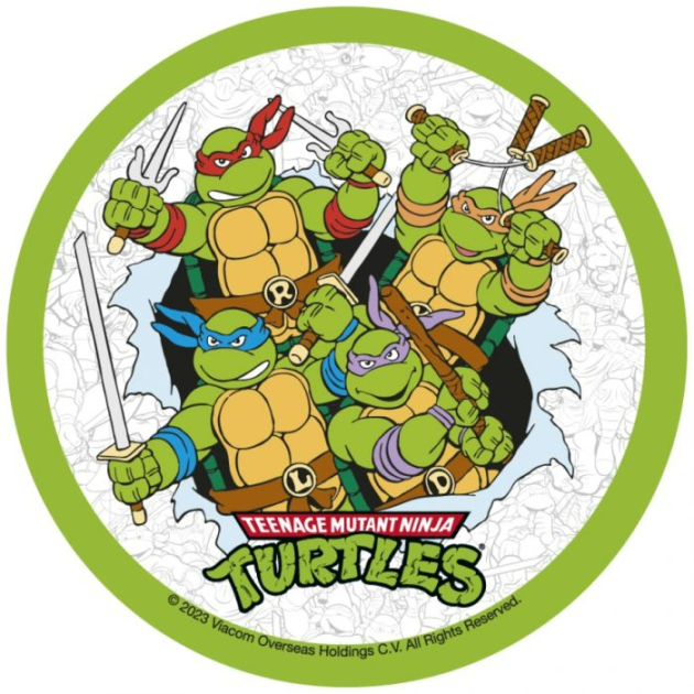 Disque Azyme Tortues Ninja 21 cm Modecor (x12)