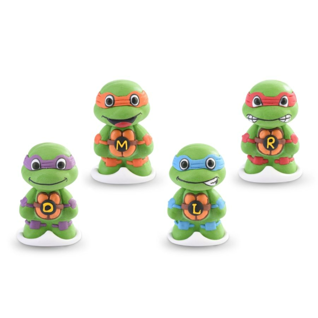 4 Décors en Sucre Tortues Ninja Modecor (x24)